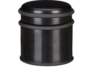 Diggers deurstop 90x75 mm inox zwart