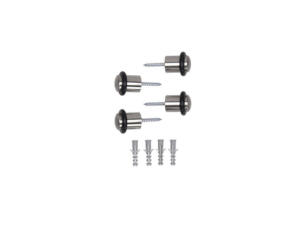 Mack deurstop cilindermodel 20x30 mm inoxlook 4 stuks