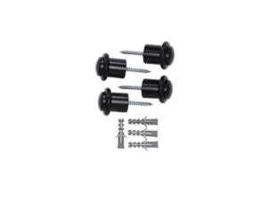 Mack deurstop cilindermodel 20x30 mm zwart 4 stuks