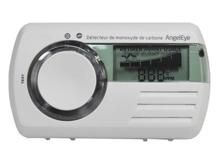 AngelEye digitale CO-melder met LCD scherm wit