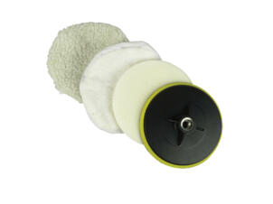 Carpoint disque de polissage + 3 bonnets de polissage 150mm