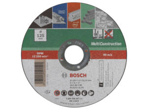 Bosch doorslijpschijf multi 125x1x22,23 mm recht