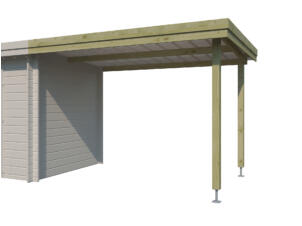 Gardenas extensie 300x205 cm voor Ervik I houten tuinhuis geïmpregneerd