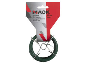 Mack fil à ligature 50m 1,2mm plastifié vert