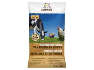 Fortus fumier séché de vaches et de poules 10kg