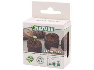 Nature kokostabletten 3,5 cm 18 stuks