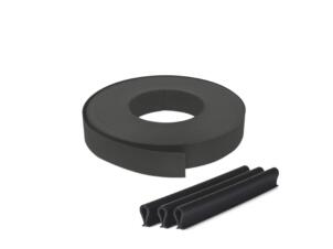 Giardino lint met clips 60m zwart