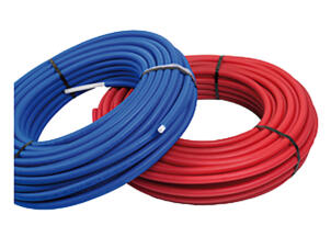 Saninstal meerlagenbuis pert-alu 16x2 mm per rol 50m rood