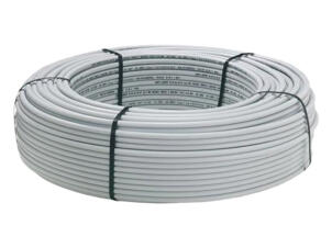 Saninstal meerlagenbuis pert-alu naakt 20x2 mm per rol 100m grijs