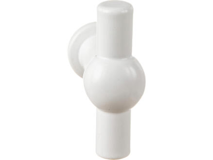 Linea Bertomani meubelknop 45x35 mm messing wit