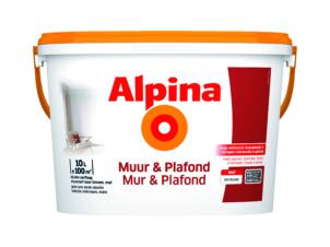 Alpina muur- en plafondverf wit 10l