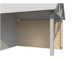 Woodlands paroi arrière 357x202 cm pour extension Bristol L