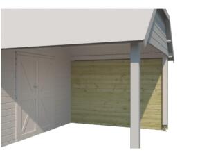 Woodlands paroi latérale 275cm pour extension Cardiff imprégné
