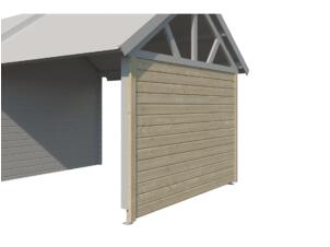 Woodlands paroi latérale 285x191 cm pour extension Bristol L