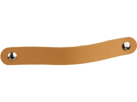 Linea Bertomani poignée de meuble 128mm cuir brun