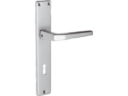 Linea Bertomani poignée de porte avec plaque 110mm aluminium