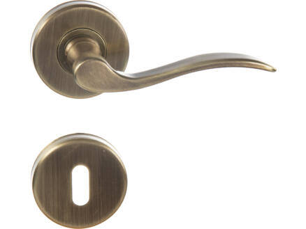 Linea Bertomani poignée de porte avec rosace bronze