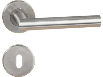 Linea Bertomani poignée de porte avec rosace inox