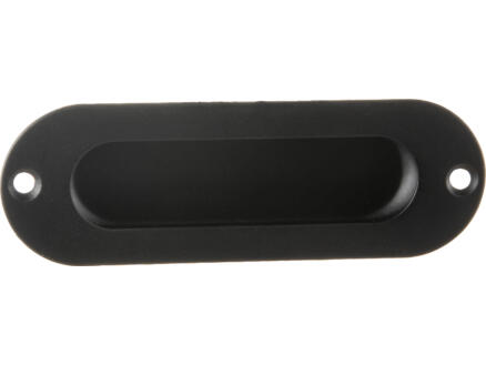 Linea Bertomani poignée de porte coulissante ovale inox noir
