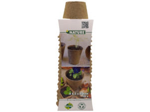 Nature pot en tourbe 8cm 18 pièces