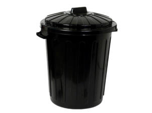 Keter poubelle de rue 70l noir 57cm
