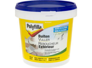 Polyfilla reboucheur extérieur pâte 1l gris