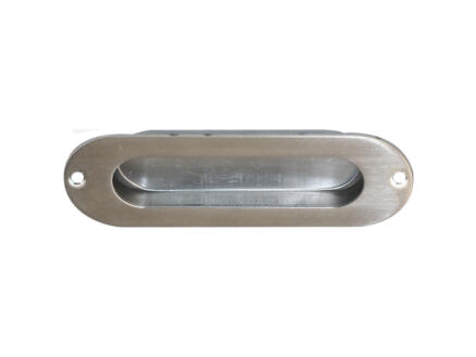 Linea Bertomani schuifdeurkom ovaal 120mm inox