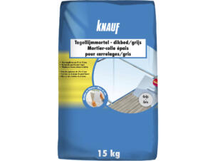 Knauf tegellijm dikbed 15kg grijs
