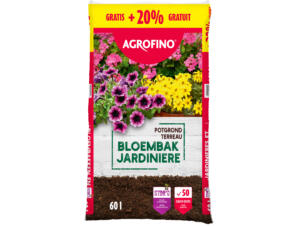 Agrofino terreau pour jardinières 60l + 20% gratuit