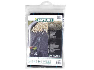 Nature toile de paillage 2,10x2,10 m 100 g/m² noir
