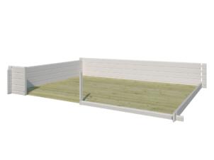 Gardenas vloer voor Lappi III houten tuinhuis 325x175x191 cm geïmpregneerd
