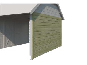 Woodlands voorwand 355cm voor extensie Cardiff geïmpregneerd