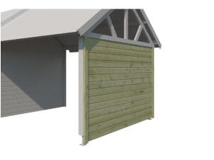 Gardenas zijwand 320cm voor extensie Bristol geïmpregneerd